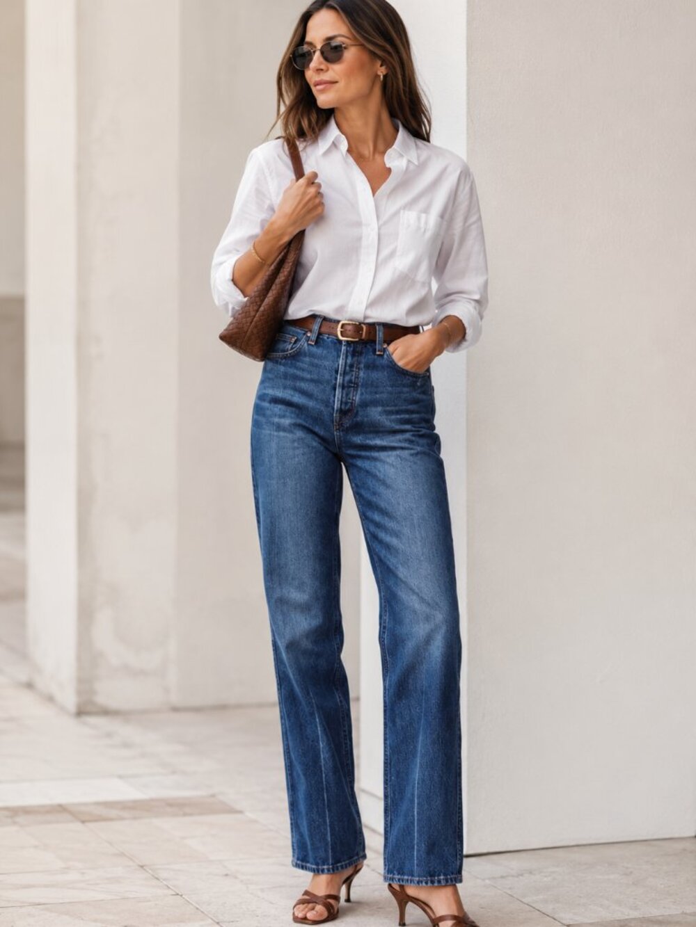 Alex Mill Carla High Rise Straight Jeans Vintage Dark Indigo NWT 29